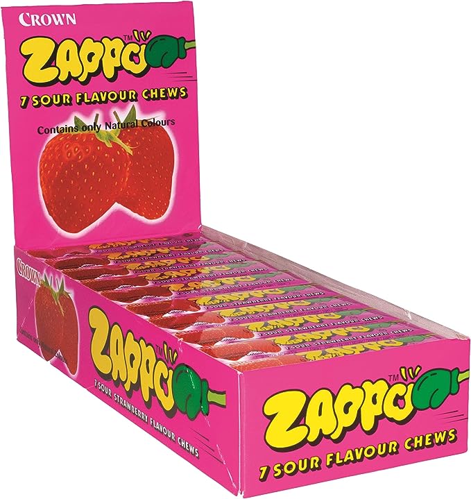Single Candy Zapoo Freeze-Dried Zappo — Sour Strawberry | Freeze My Candy